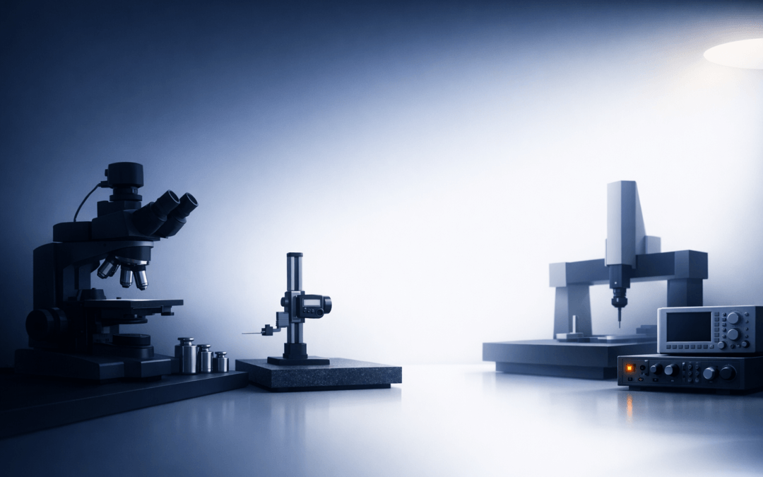 Kalibratie van meetinstrumenten in laboratoriumomgeving (illustratie)